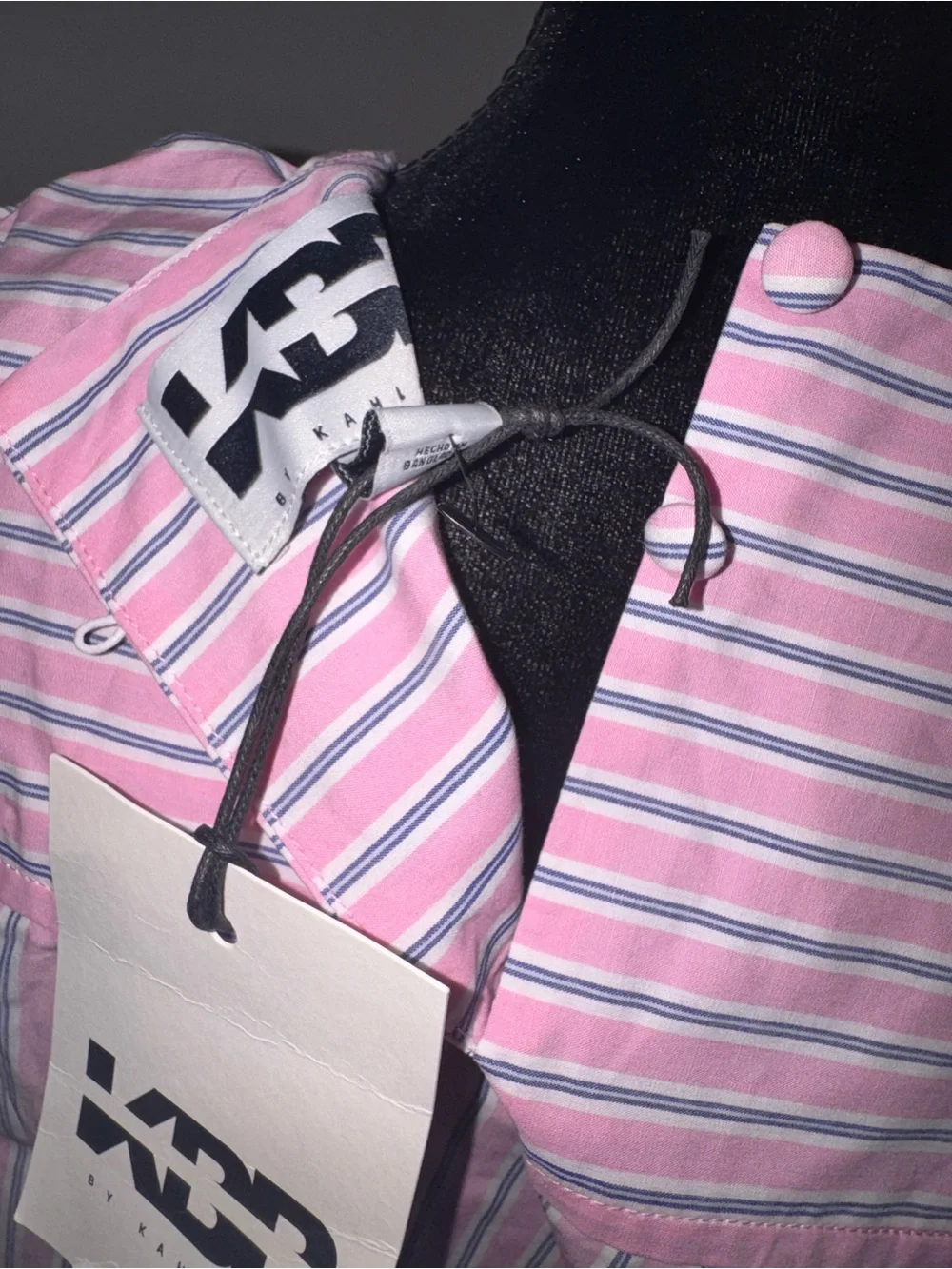 ‼️KBB by KAHLANA 'The Twist Neck Shirt' - Pink Striped